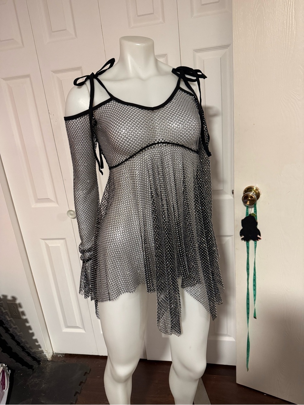 Dolls Kill Rhinestone Dress Top